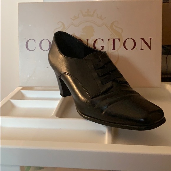 Covington Black Heeled Shoe - Picture 1 of 1